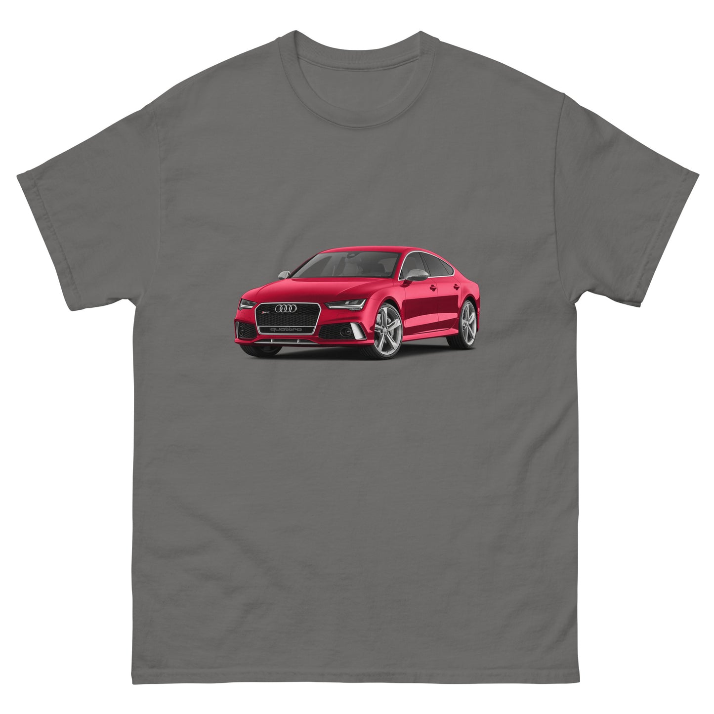 Мъжка класическа тениска RED CAR AUDI