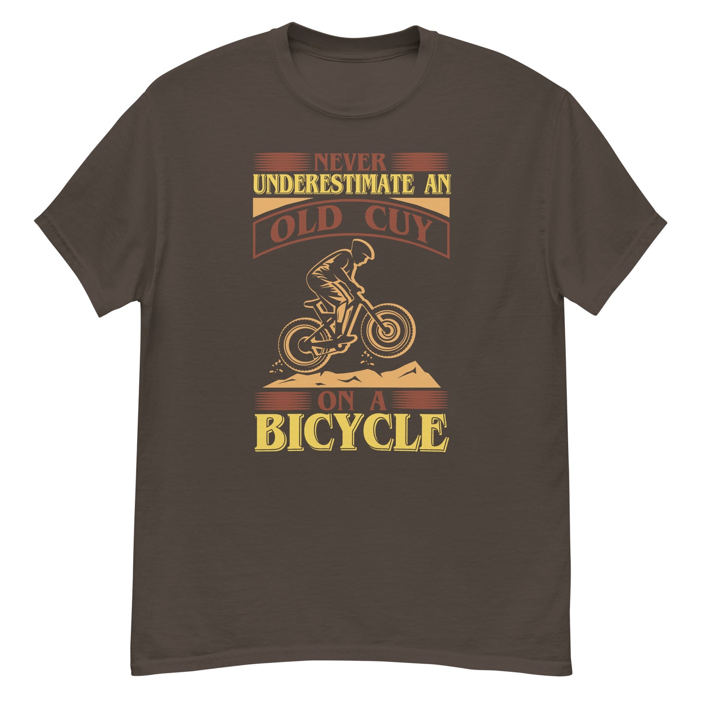 Camiseta clásica hombre VIEJO EN BICICLETA