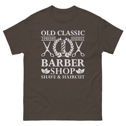 Мъжка класическа тениска OLD CLASSIC BARBERSHOP