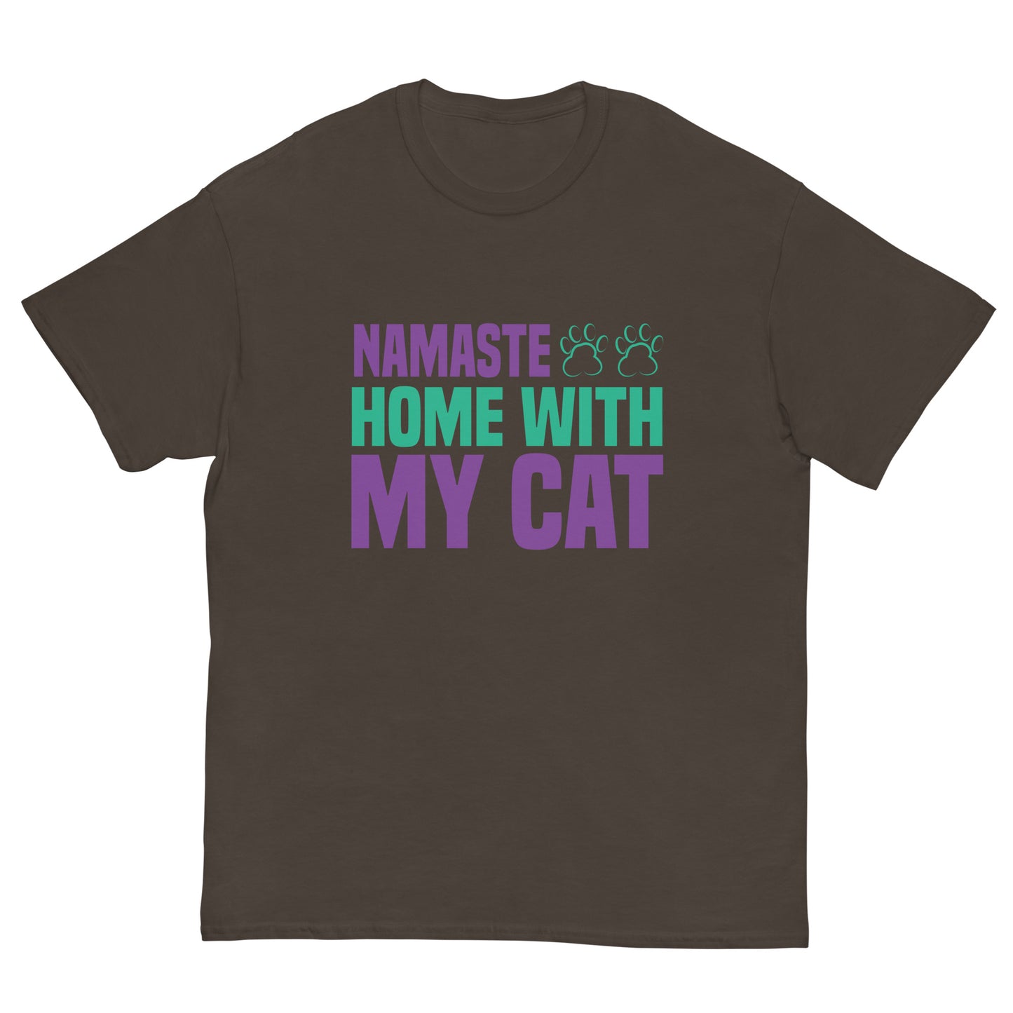 Camiseta clásica hombre CASA CON MI GATO