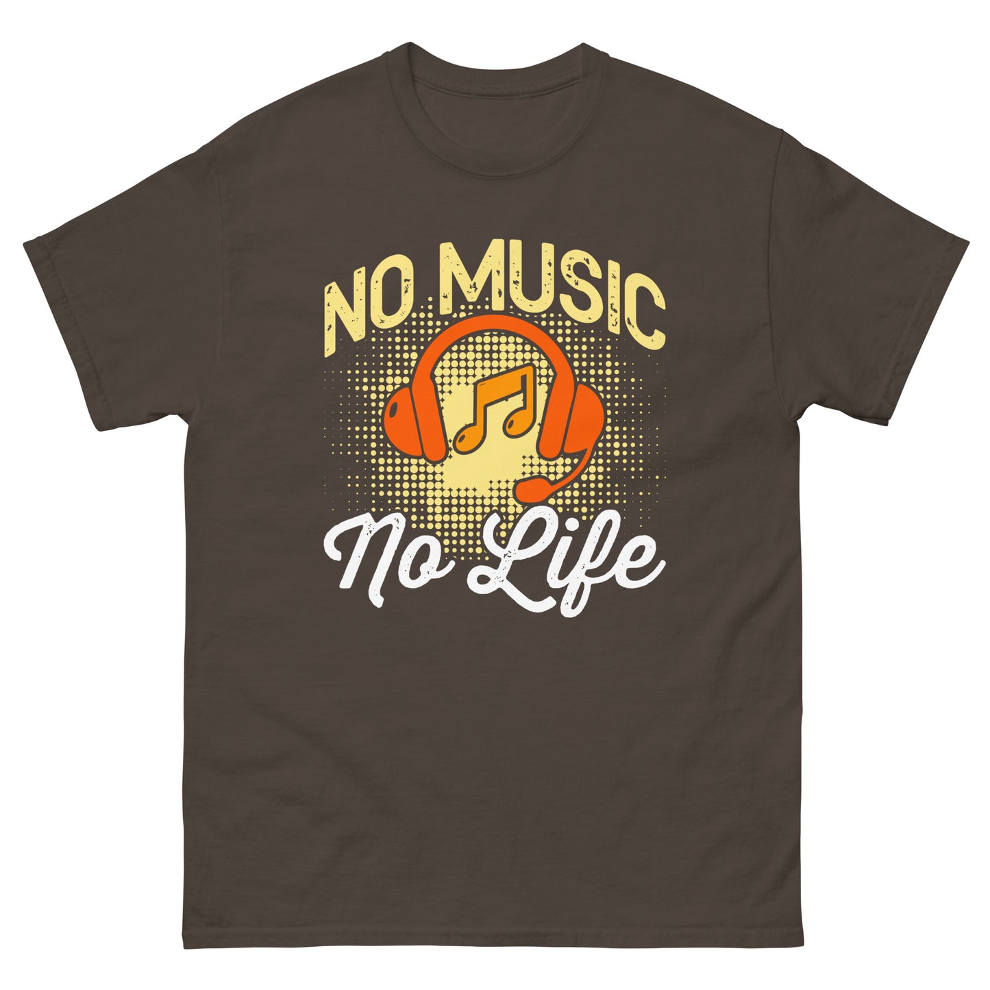 Camiseta clásica hombre NO MUSIC NO LIFE