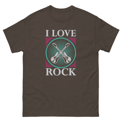 Мъжка класическа тениска I LOVE ROCK