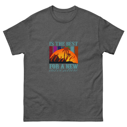 Мъжка класическа тениска ВРЕМЕ ЗА НОВО ПРИКЛЮЧЕНИЕ