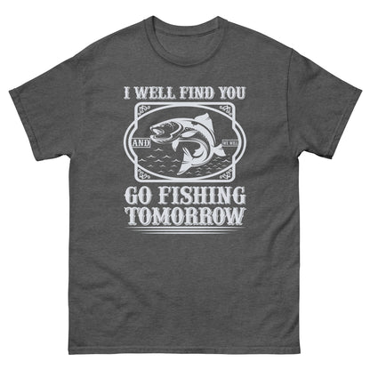 Мъжка класическа тениска GO FISHING TOMORROW