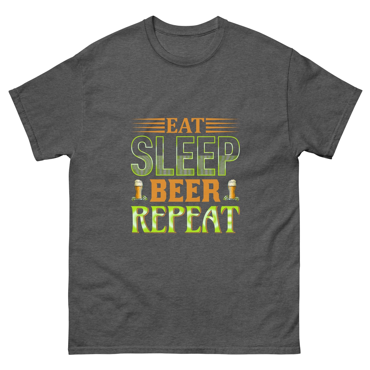 Camiseta clásica hombre EAT SLEEP BEER