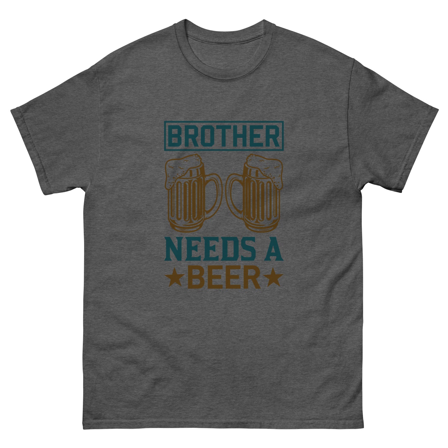 Camiseta clásica hombre BROTHER NECESITA UNA CERVEZA