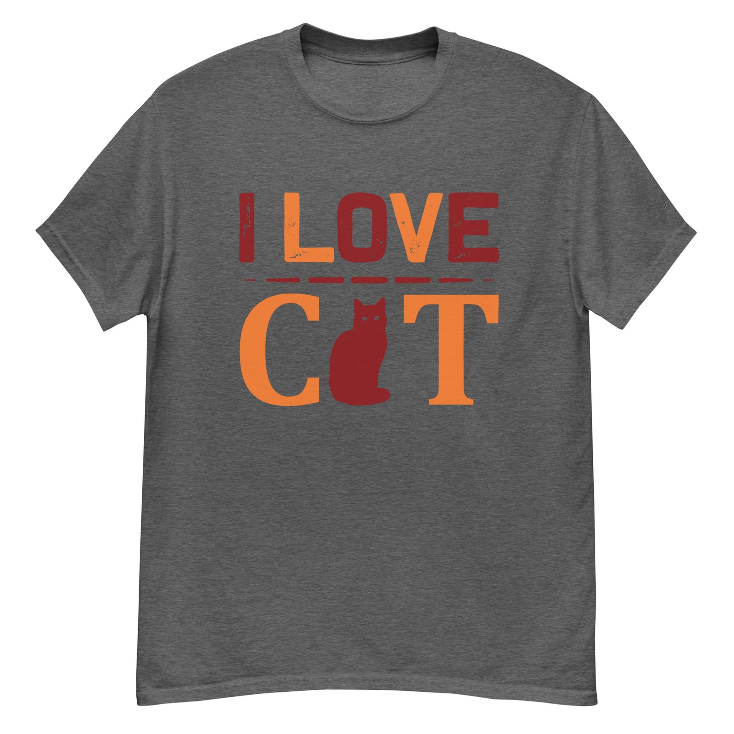 Camiseta clásica hombre I LOVE CAT