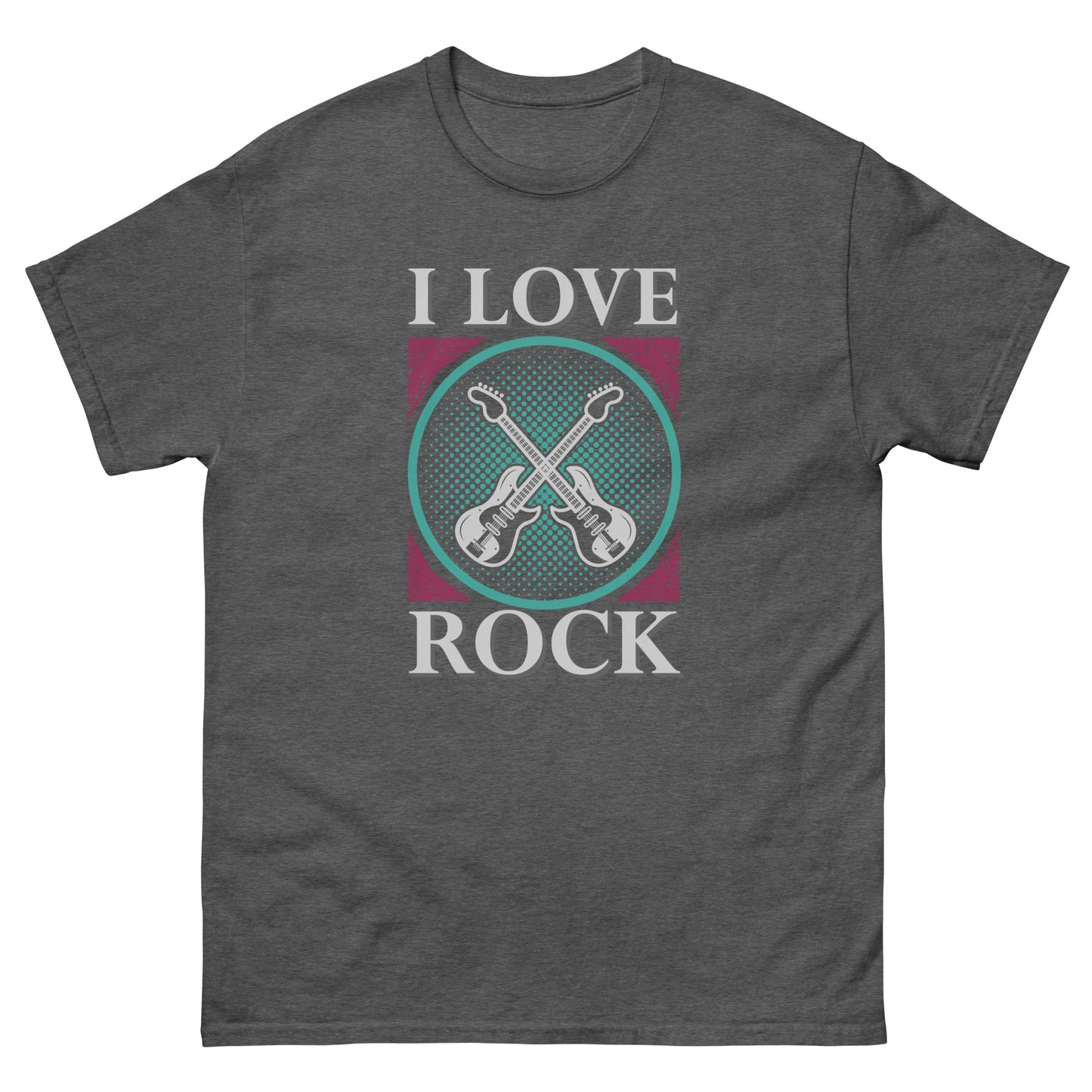 Camiseta clásica hombre I LOVE ROCK