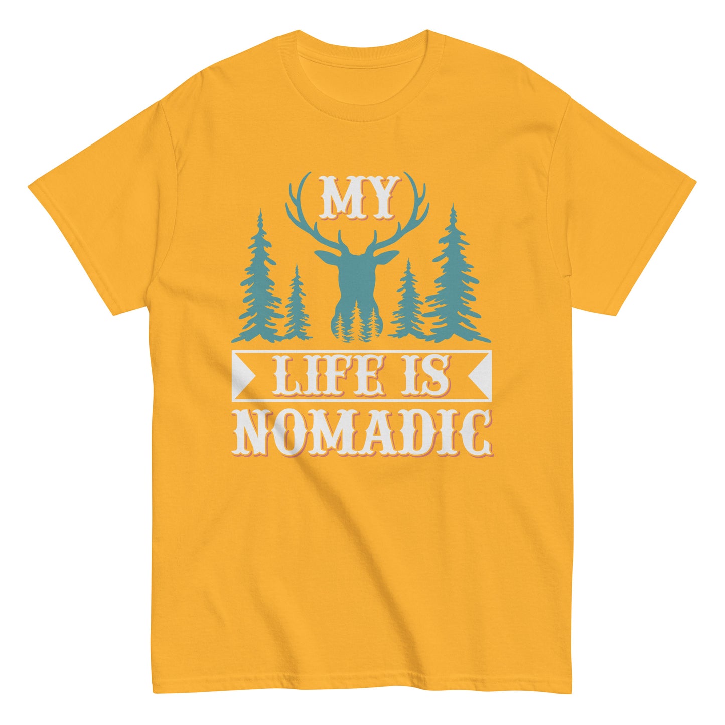 Men's classic tee MY LIFE IS NOMADIC