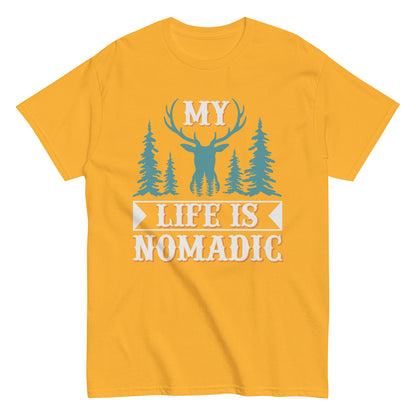 Мъжка класическа тениска MY LIFE IS NOMADIC