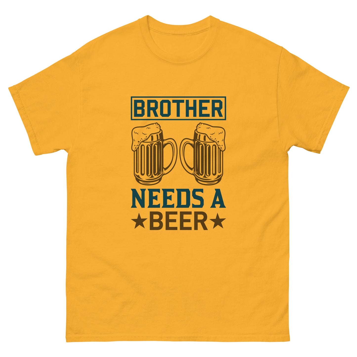 Мъжка класическа тениска BROTHER NEEDS A BEER