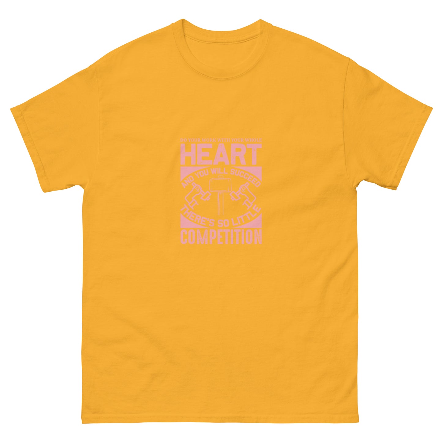 Camiseta clásica de hombre TRABAJA CON TODO EL CORAZÓN