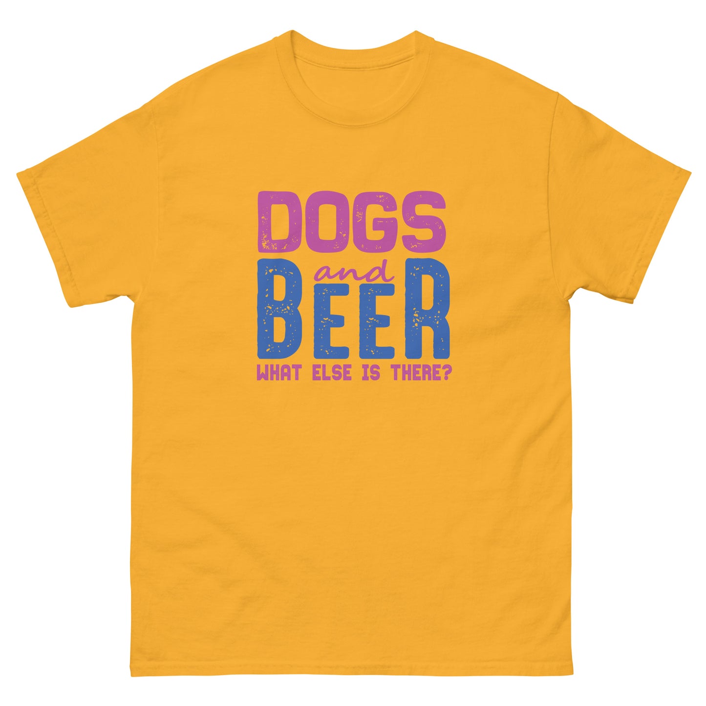 Мъжка класическа тениска DOG AND BEER