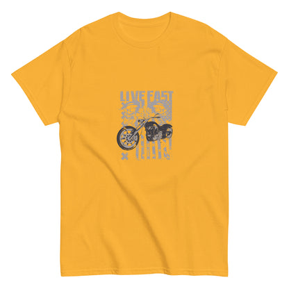 Мъжка класическа тениска LIVE FAST