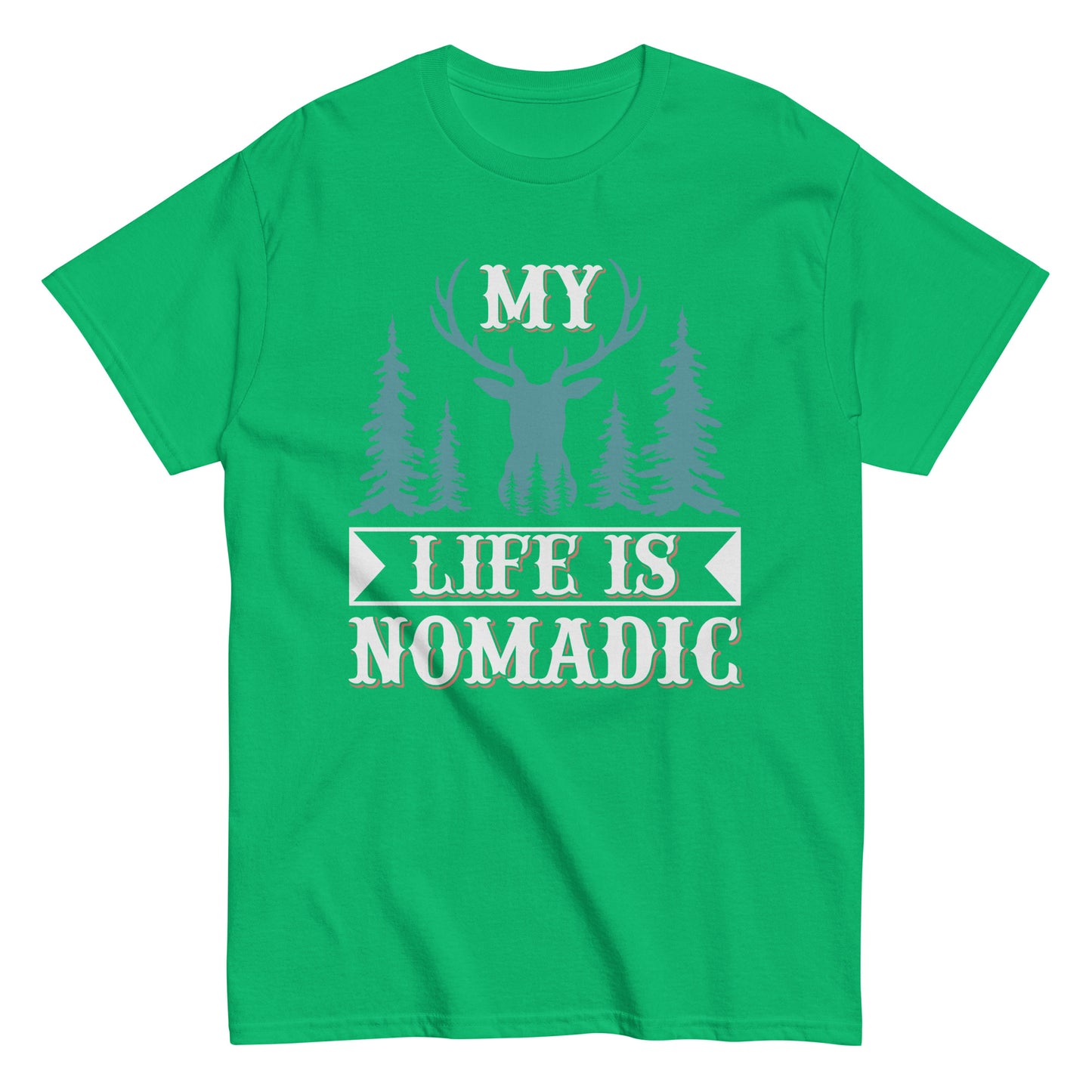 Men's classic tee MY LIFE IS NOMADIC