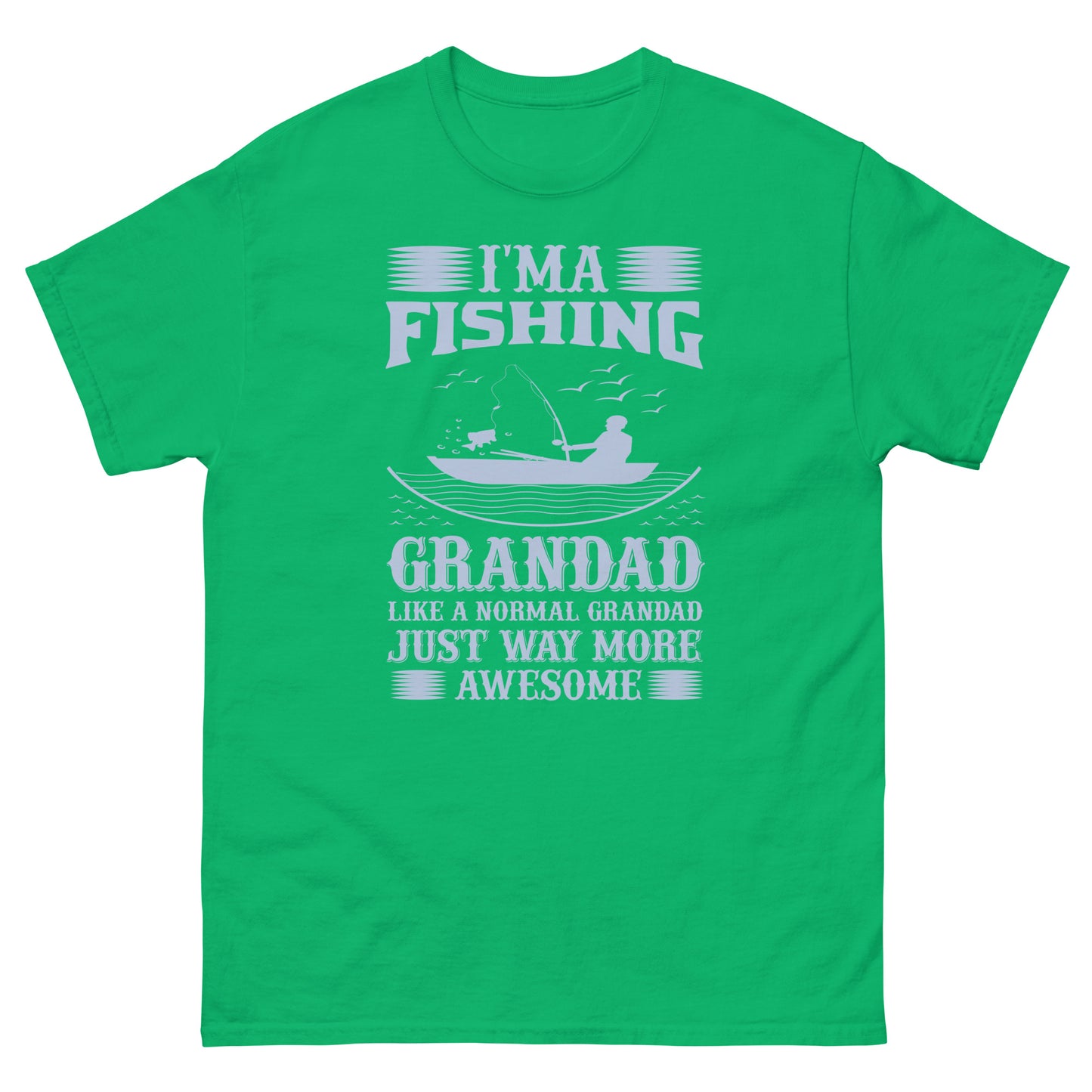 Мъжка класическа тениска FISHING GRANDAD