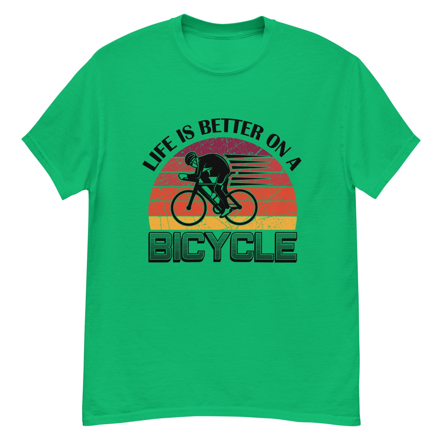 Camiseta clásica hombre LA VIDA ES MEJOR EN BICICLETA