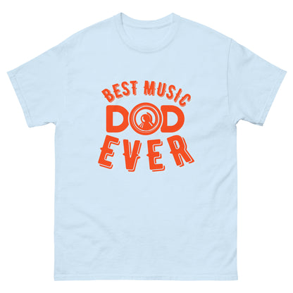 Класическа мъжка тениска BEST MUSIC DAD EVER