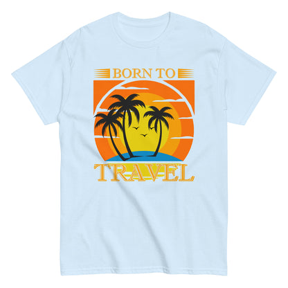Мъжка класическа тениска BORN TO TRAVEL
