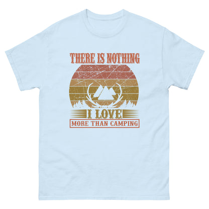 Мъжка класическа тениска НИЩО НЕ ОБИЧАМ ПОВЕЧЕ ОТ КЪМПИНГА