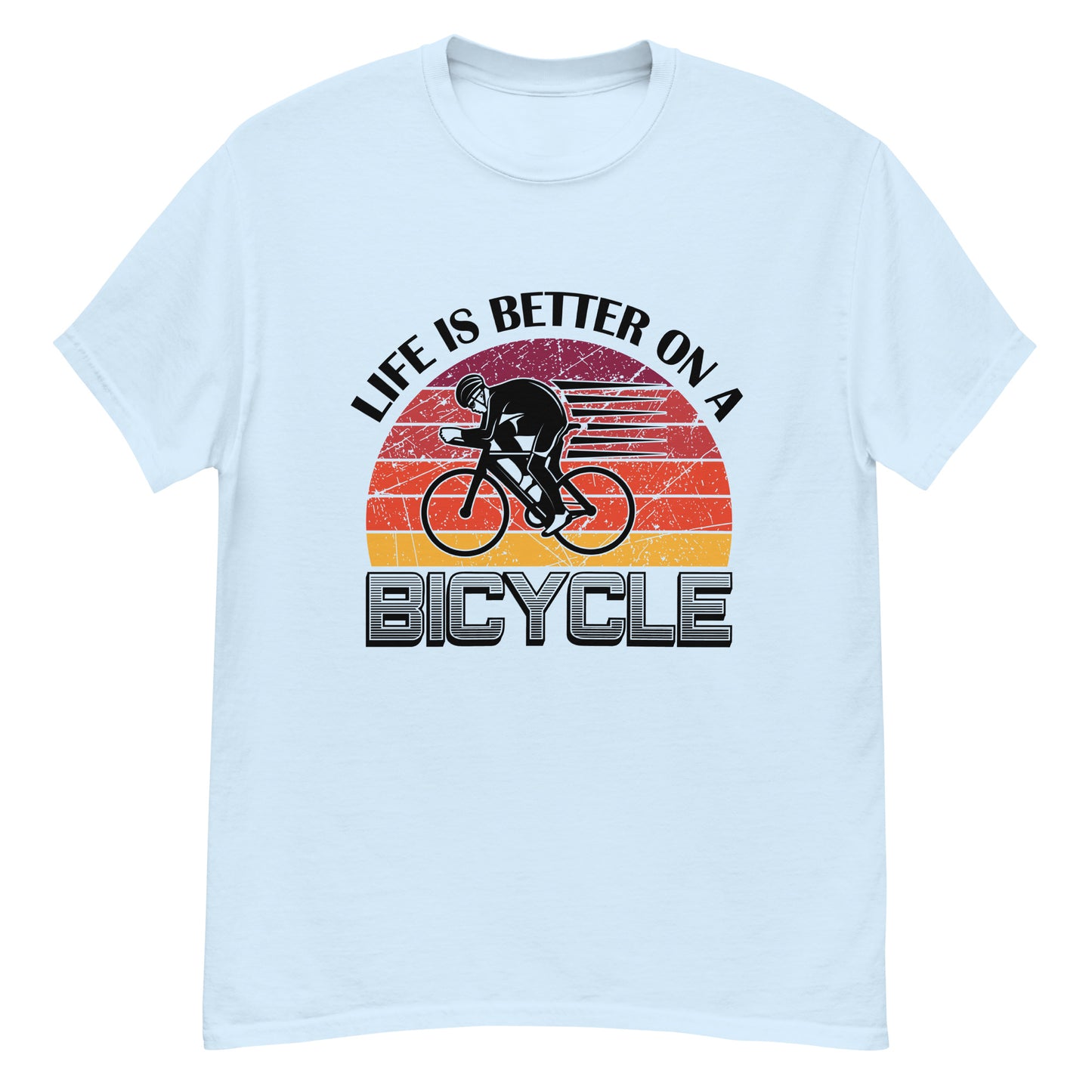 Мъжка класическа тениска LIFE IS BETTER ON A BICYCLE