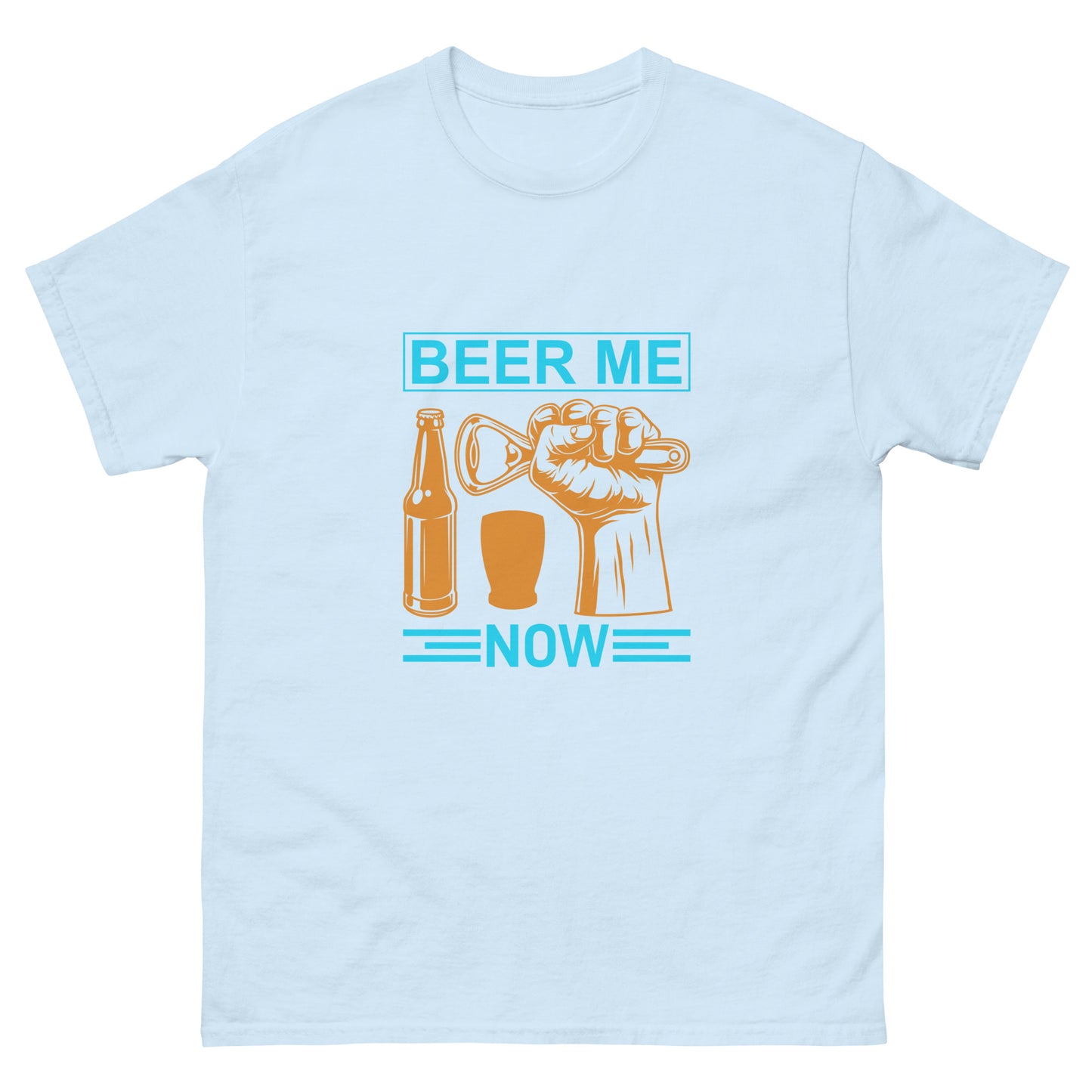 Мъжка класическа тениска BEER ME NOW