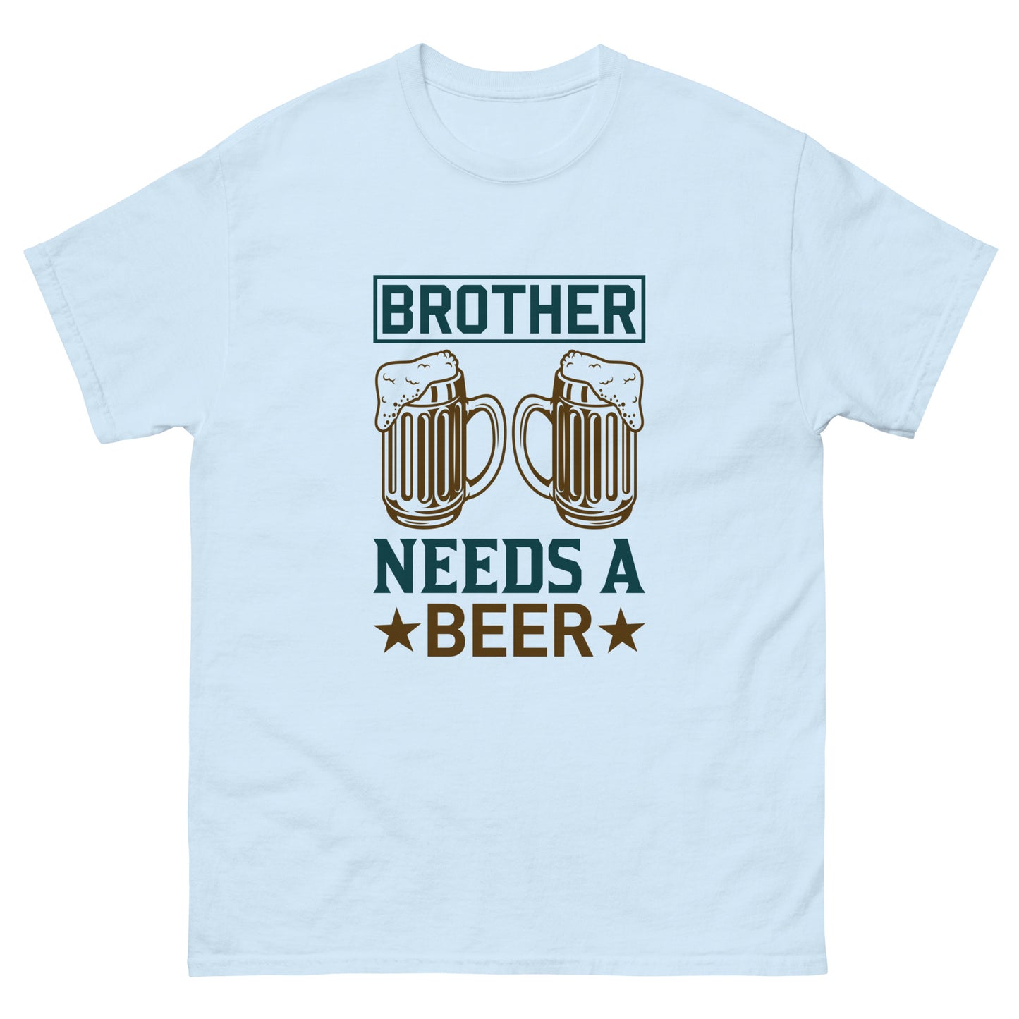 Camiseta clásica hombre BROTHER NECESITA UNA CERVEZA