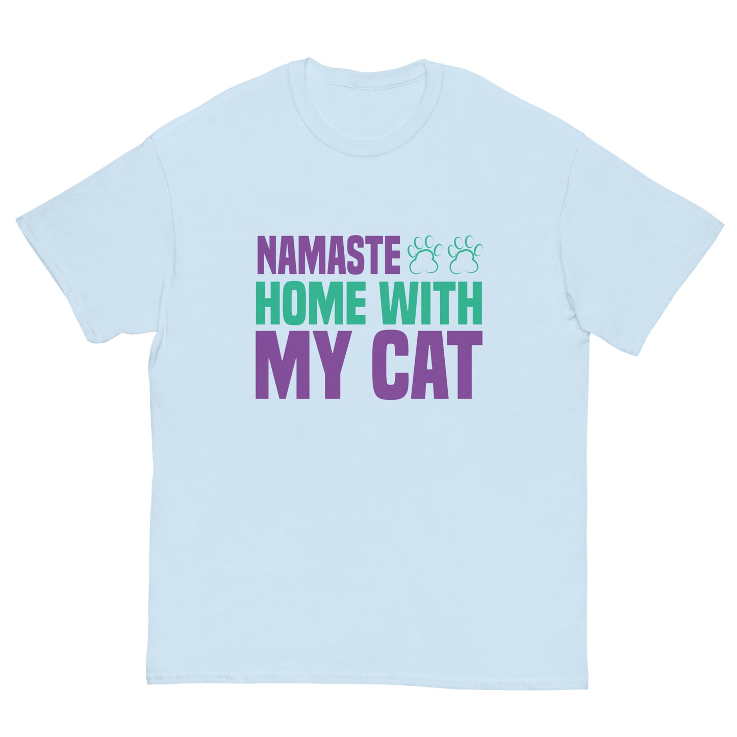 Men's classic tee HOME WITH MY CAT