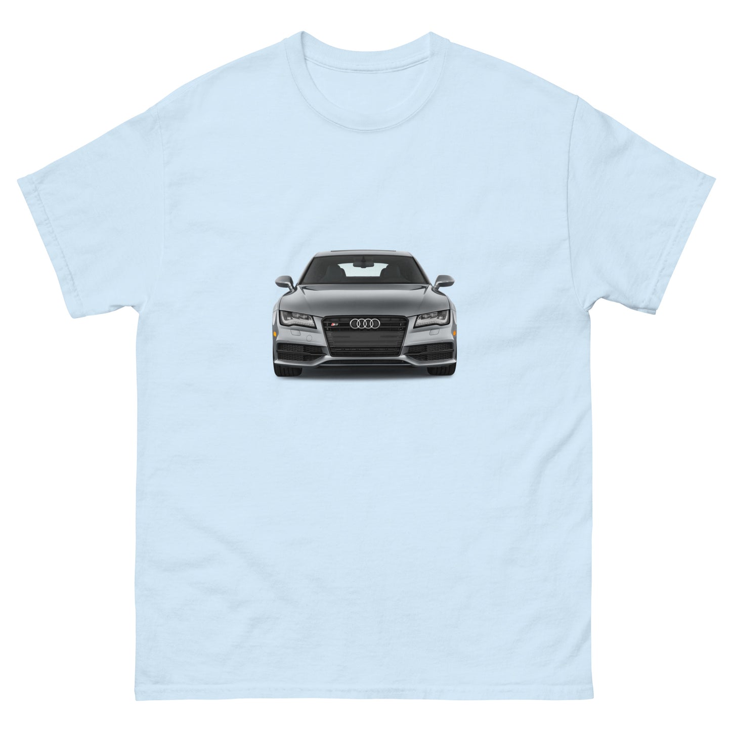 Camiseta clásica hombre COCHE AUDI GRIS