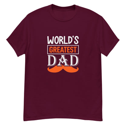 Класическа мъжка тениска WORLD'S GREATEST DAD