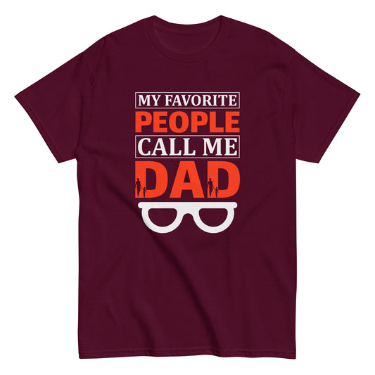 Camiseta clásica hombre MI GENTE FAVORITA LLAMAME PAPÁ