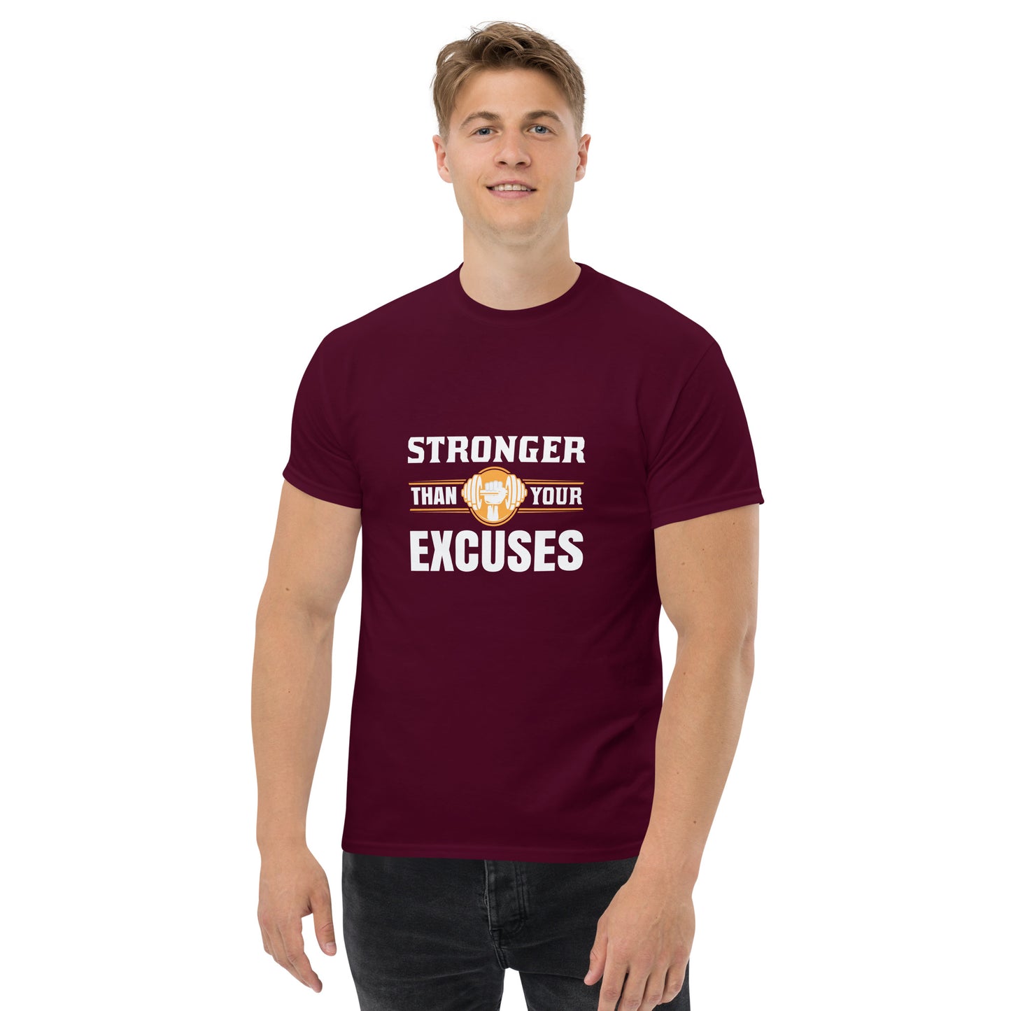 Camiseta clásica de hombre MÁS FUERTE QUE TUS EXCUSAS