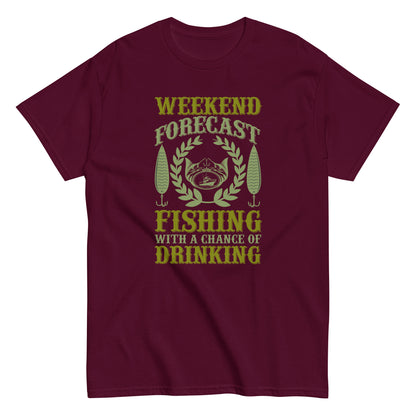 Мъжка класическа тениска WEEKEND FORECAST FISHING