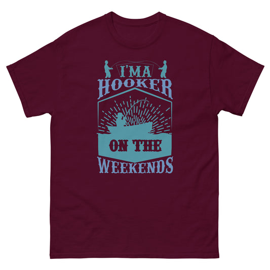 Camiseta clásica hombre HOOKER ON THE WEEKENDS