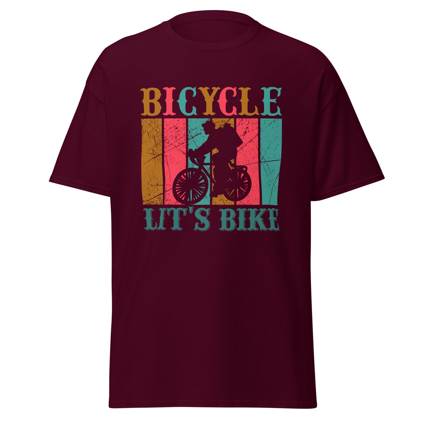 Men's classic tee BICYCLE LET'S BIKE