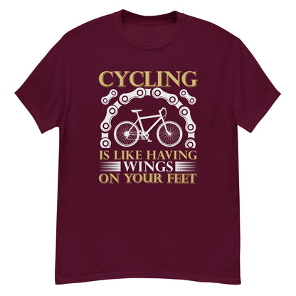 Мъжка класическа тениска КОЛЕДИЗИРАНЕТО Е КАТО ДА ИМАШ КРИЛЕ