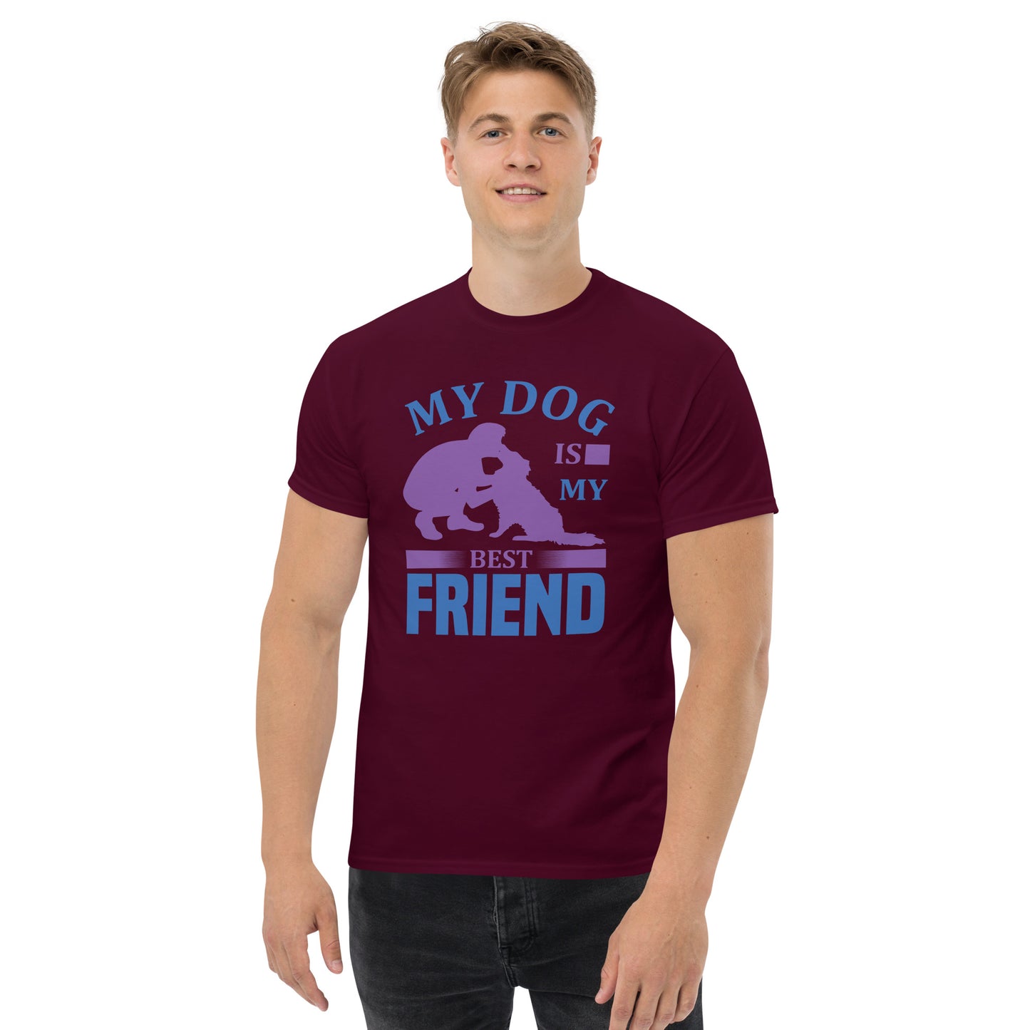 Camiseta clásica hombre MI PERRO ES MI MEJOR AMIGO