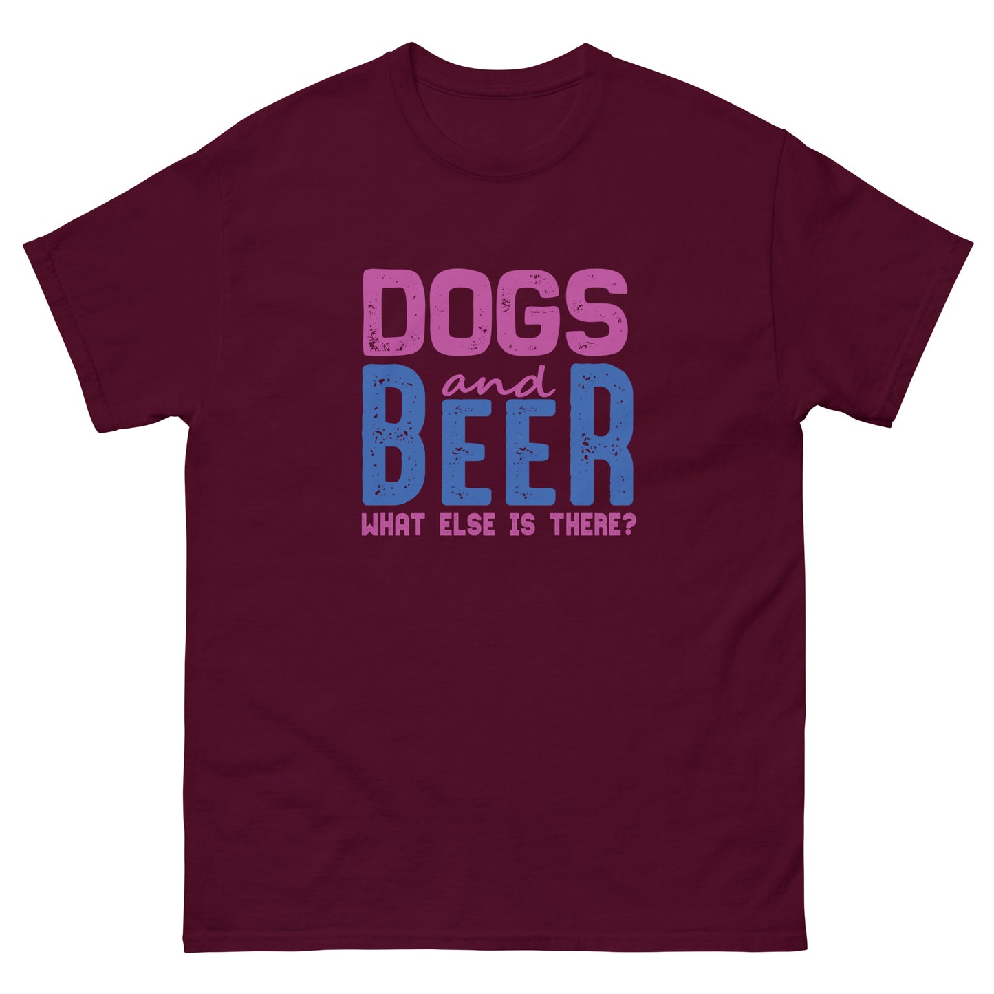 Мъжка класическа тениска DOG AND BEER