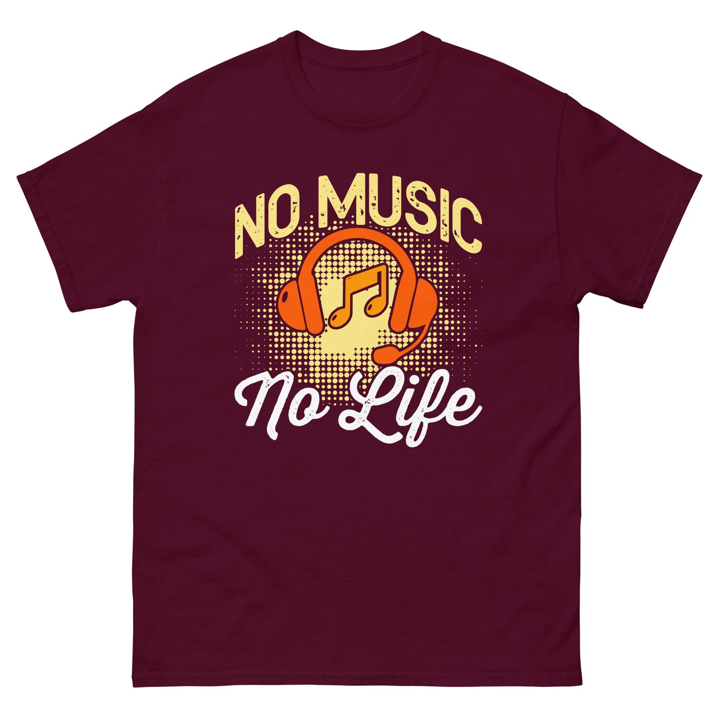 Camiseta clásica hombre NO MUSIC NO LIFE