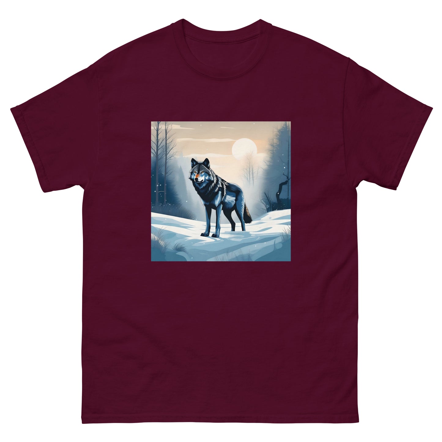 Men's classic tee SNOW WOLF