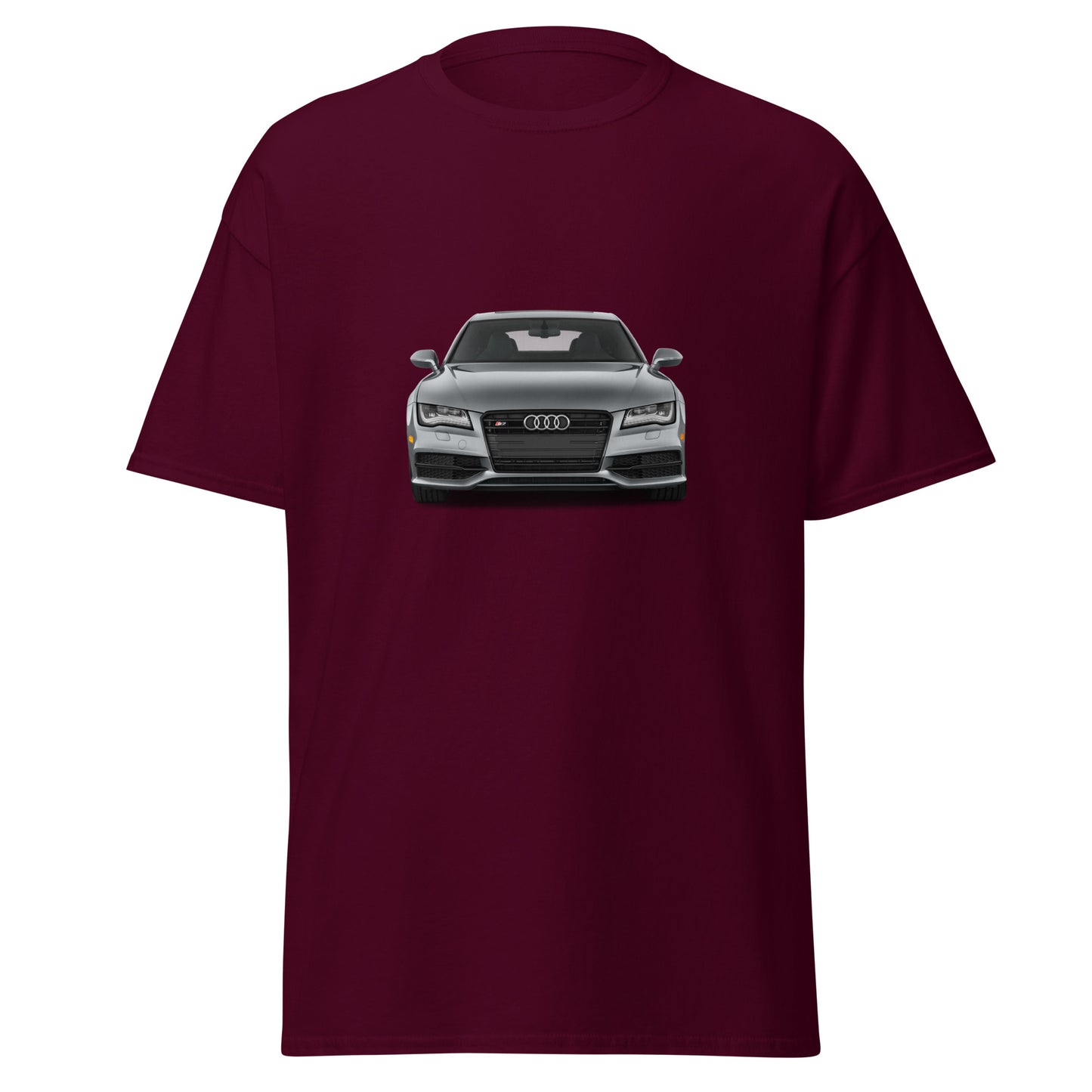 Camiseta clásica hombre COCHE AUDI GRIS