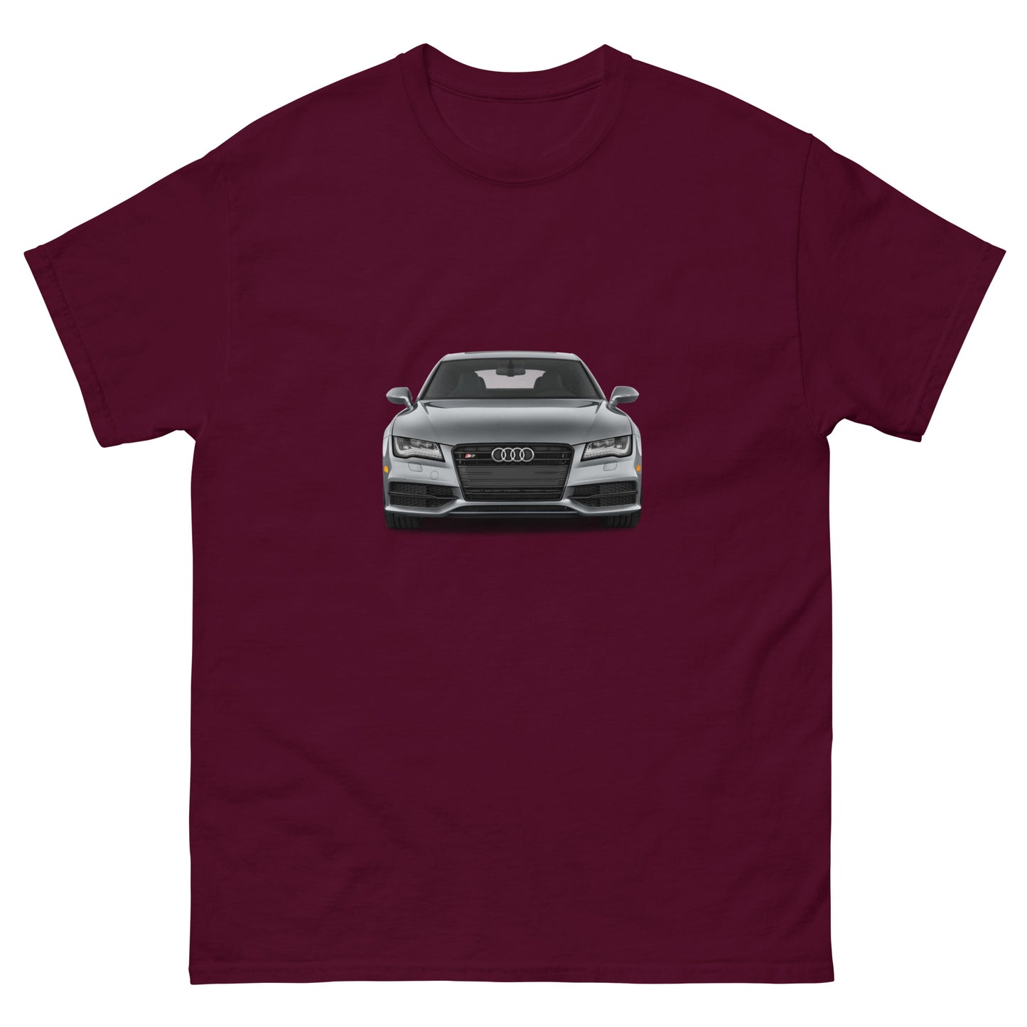 Camiseta clásica hombre COCHE AUDI GRIS