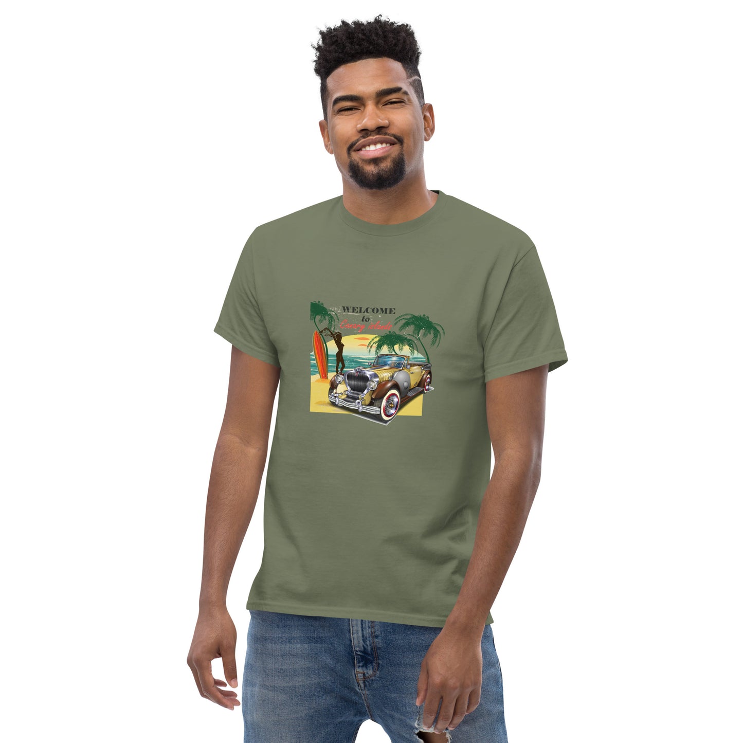 Camiseta clásica hombre BIENVENIDOS A CANARIAS