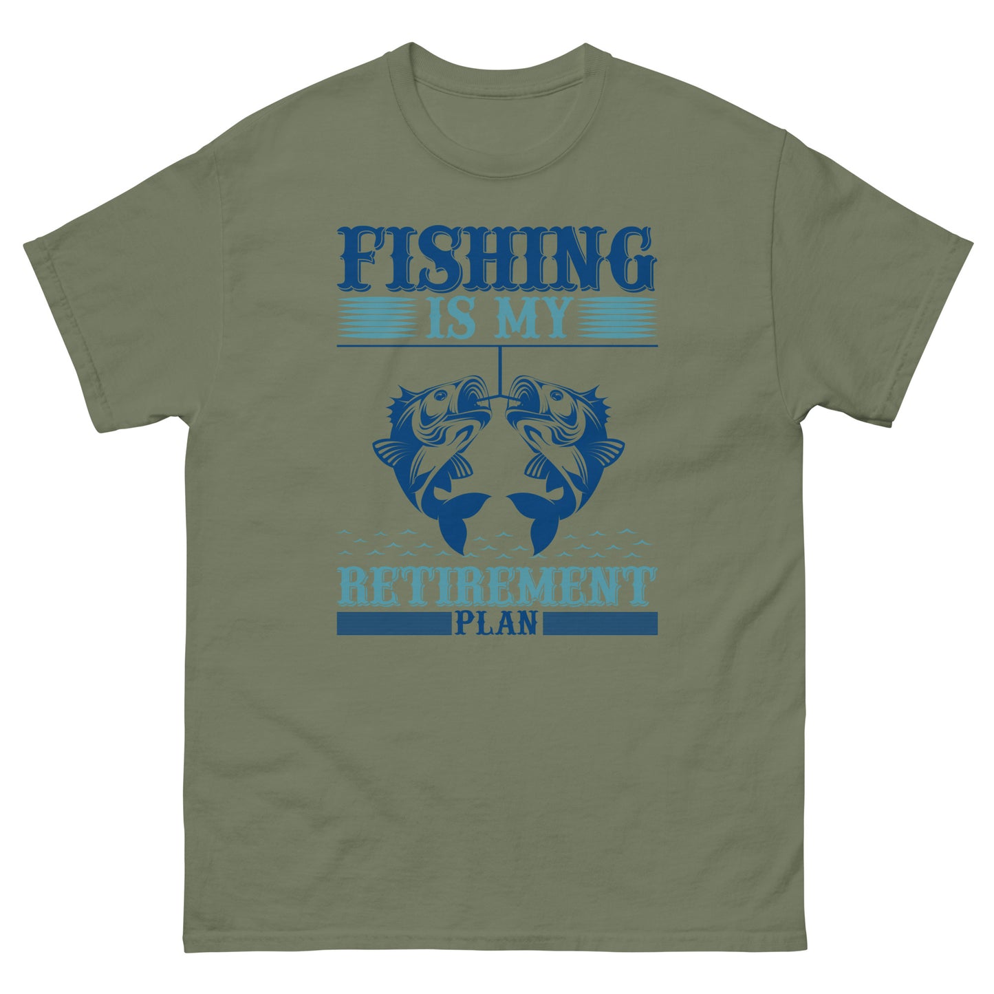 Camiseta clásica hombre LA PESCA ES MI PLAN DE JUBILACIÓN