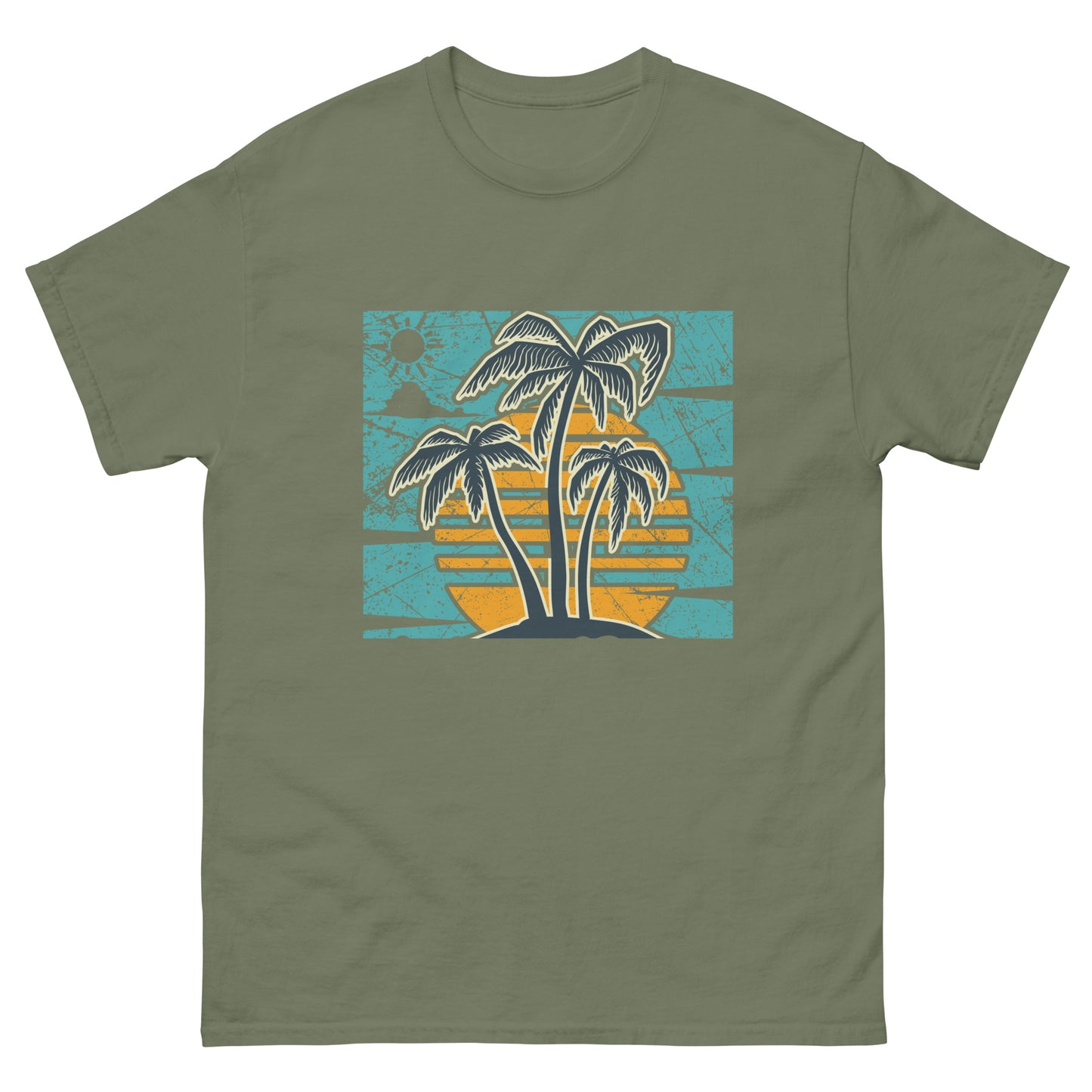 Men's classic tee PALMS AND SUNSET