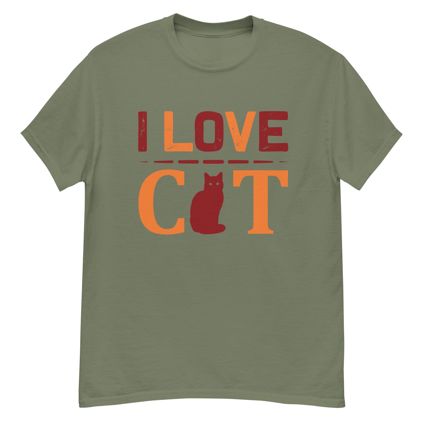 Camiseta clásica hombre I LOVE CAT