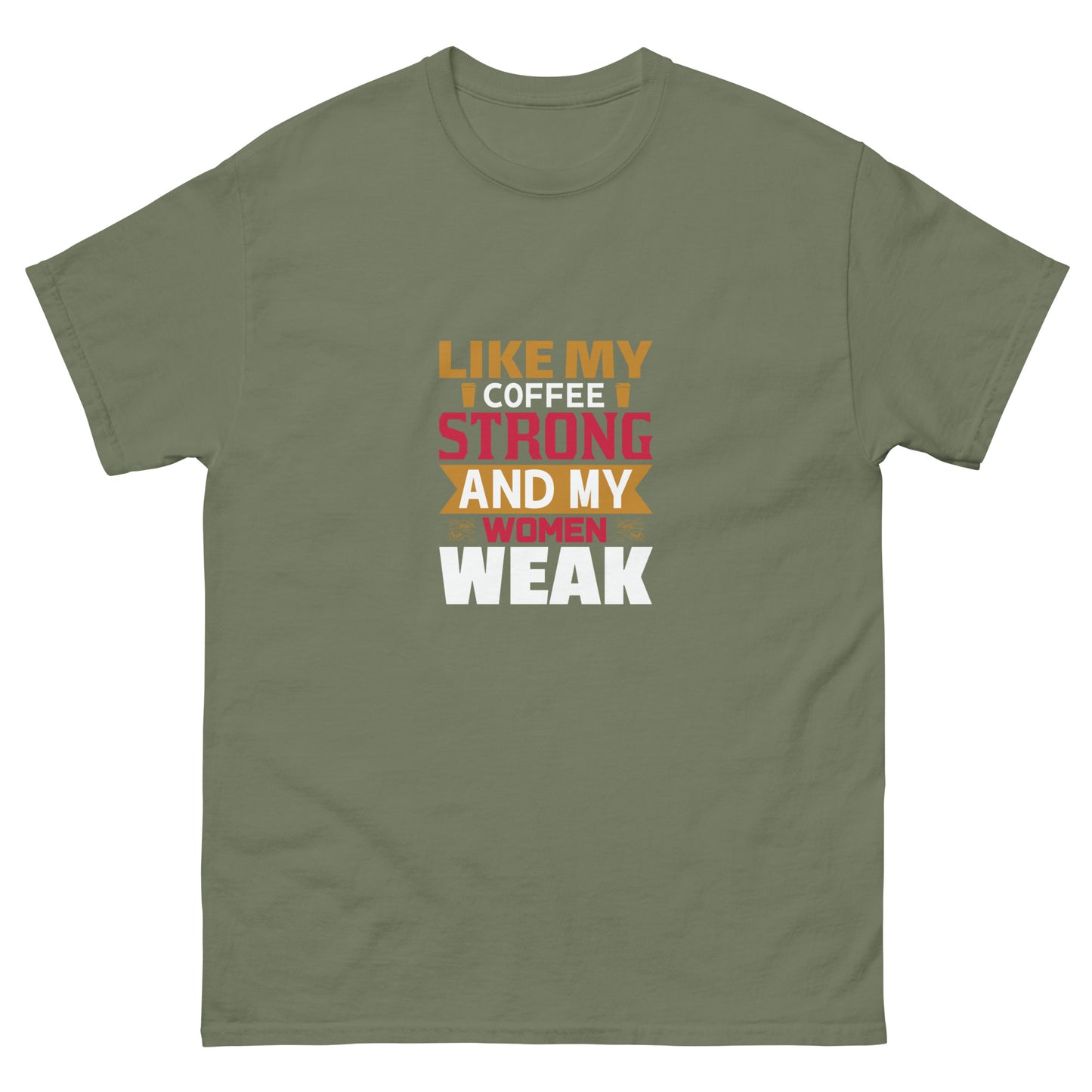 Camiseta clásica de hombre LIKE MY COFFEE STRONG