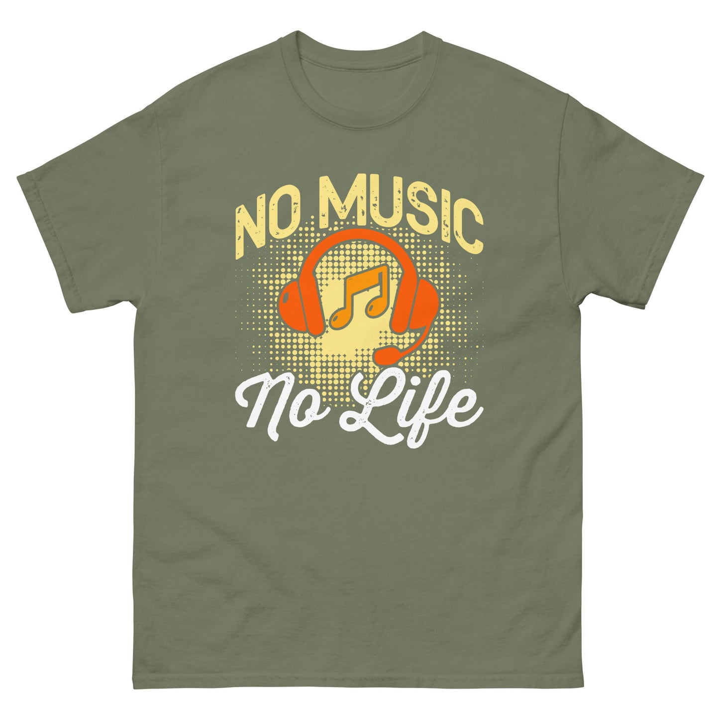 Camiseta clásica hombre NO MUSIC NO LIFE