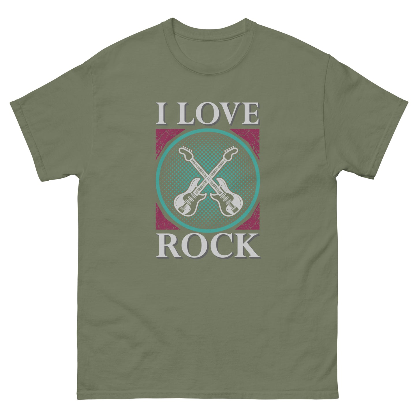 Camiseta clásica hombre I LOVE ROCK