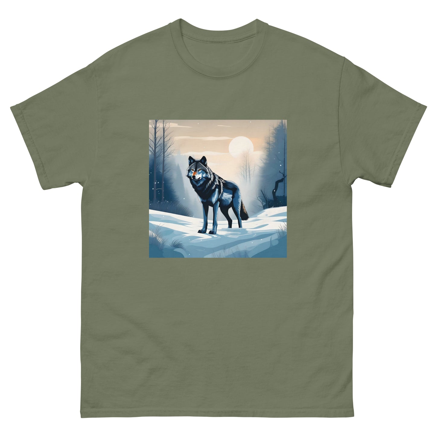 Men's classic tee SNOW WOLF